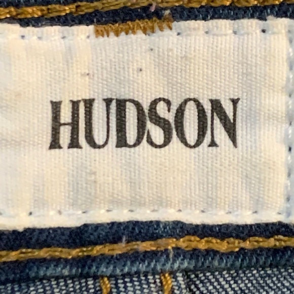 Hudson Distressed Denim Jean Mini Skirt sz 16 - Picture 8 of 10